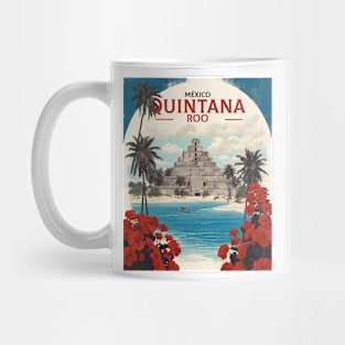 Quintana Roo Mexico Vintage Poster Tourism Mug